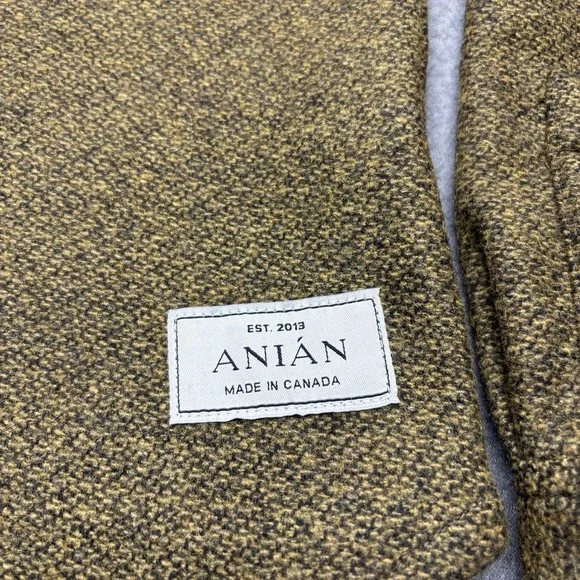 Anian Women's Berlino Button Up Overshirt Recycled Wool Blend Made in Canada S - Picture 5 of 11